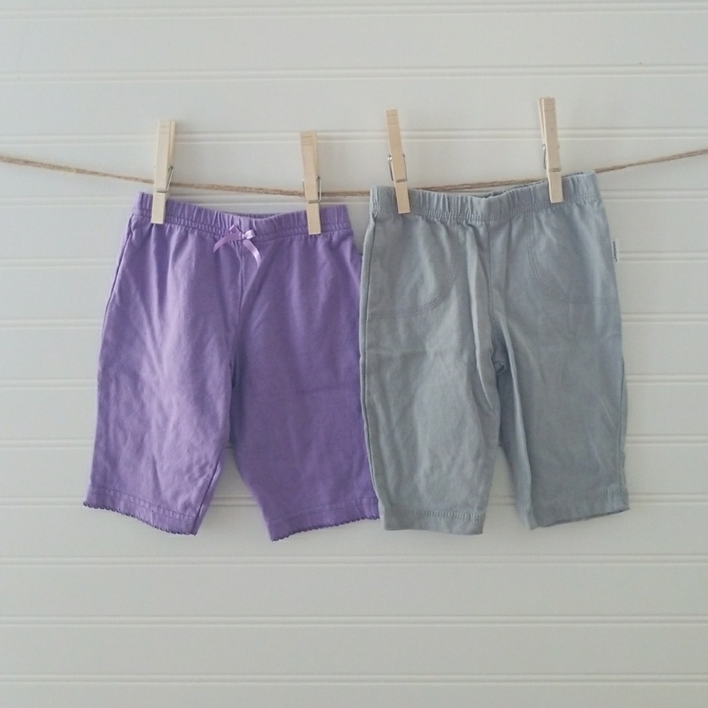 2 Pairs of Cotton Pants- 0-3M
